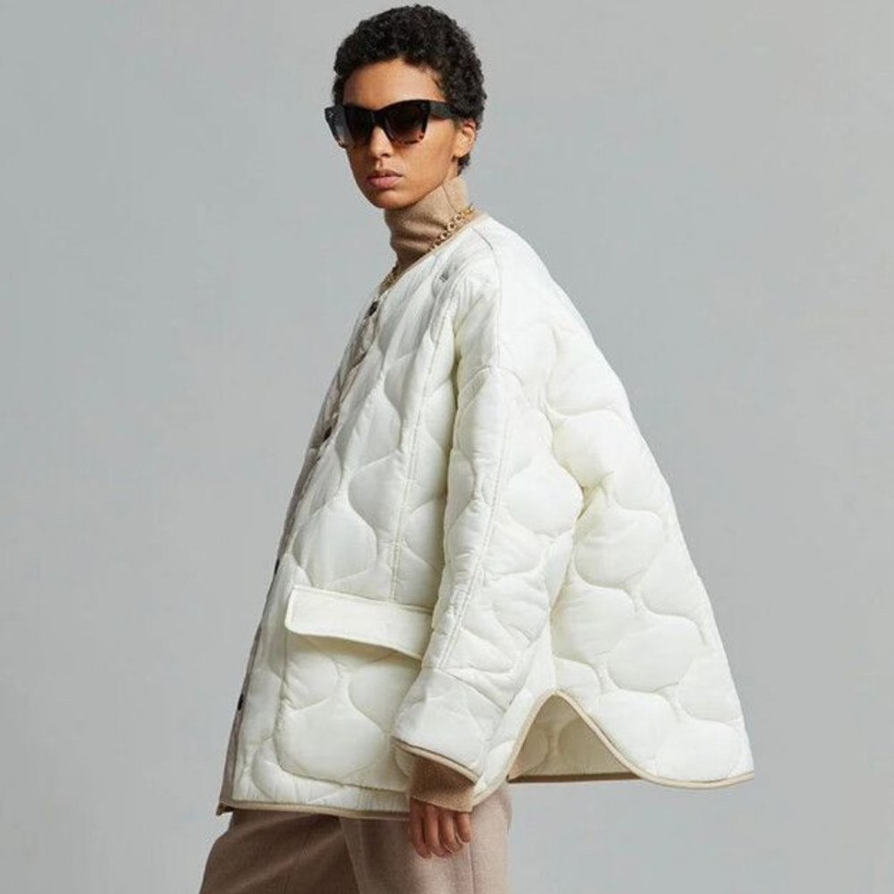 The Frankie Shop Off-White Teddy Jacket SZ M-L